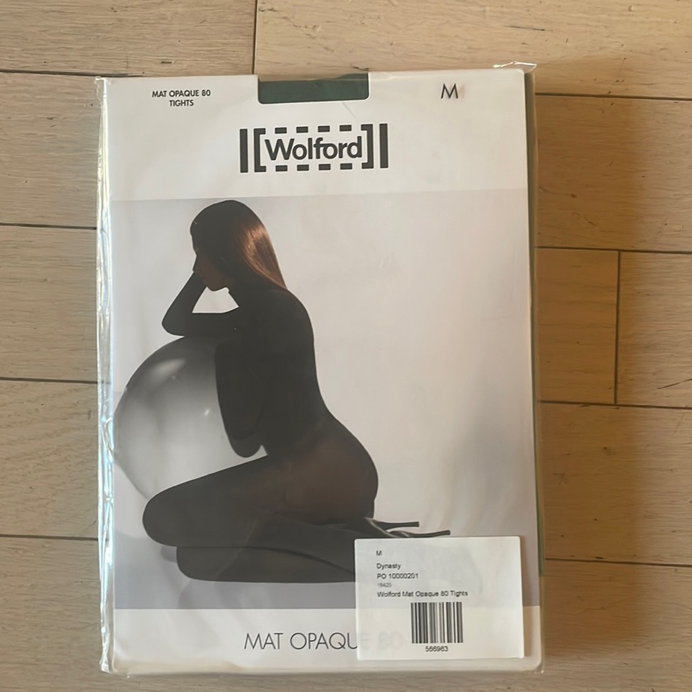 GREEN Wolford Mat Opaque tights